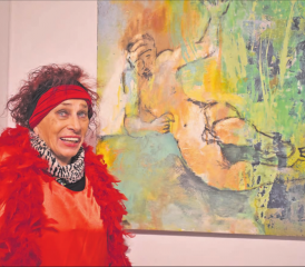 Die in Menziken wohnhafte Künstlerin Estillö Colussi präsentiert noch bis Ende Juni einige ihrer Werke in den Räumlichkeiten der Hausarztpraxis von Dr. med. Claudia Piccolantonio an der Bergstrasse in Gontenschwil. (Bilder: hg.)