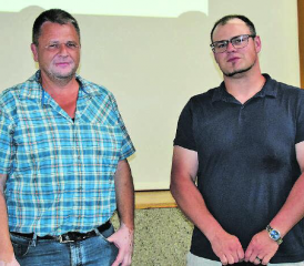 Der neue Betriebsleiter: Gemeinderat Roland Benz (li.) stellte Hannes-Martin Wilhelm vor. (Bilder: st.)