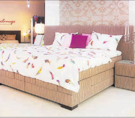 Boxpringbett mit gefedertem Untergestell: Hat in Amerika und Skandinavien Tradition und ist nun auch bei uns angekommen. (Bild: zVg.)