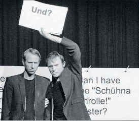 Das Duo Ohne Rolf gastierte im Forum Seon und präsentierte eine ganz besondere Aufführung, ohne Worte, die nachdenklich stimmte und so noch nie präsentiert wurde. (Bild: Josef Stocker)