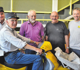 189 Jahre geballte Posterfahrung: Kurt Bolliger, Rudolf Bolliger, Fritz Sommerhalder, Peter Holliger und Michi Hofmann (v.l.n.r.). (Bild: hg.)