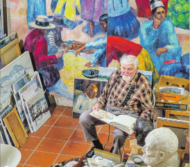 Eine Werkschau über 60 Jahre: Der Reinacher Kunstmaler Kurt Hediger stellt vom 26. Oktober bis 8. Dezember in der Galerie Del Mese-Fischer in Meisterschwanden aus. (Bild: psi.)