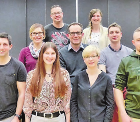 Der aktuelle Vorstand: vorne v.li. Mathias Kolb, Nicole Furrer, Sabrina Kamber und Raphael Hofer, Mitte von li. Melanie Wiederkehr, Beat Steiner und David Villiger, hinten von li. Reto Suter und Sara Brügger. (Bilder: zVg.)