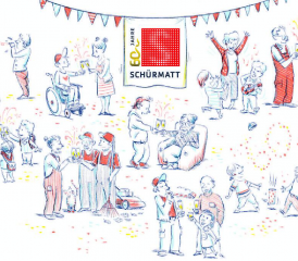 Jahresmotto 2025: «Wir feiern 60 Jahre einzigartige Schürmatt». (Bild: zVg.)