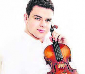 Neujahrskonzert im Saalbau: David Nebel ist mit seiner Stradivari und dem argovia philharmonic zu Gast in Reinach. (Bild: zVg.)