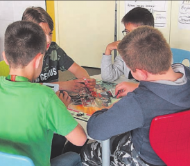 Projektwoche der Primarschule Reinach: Die Projektwerkstatt war dem Spielen gewidmet, 28 Schülerinnen und Schüler der 3. bis zur 6. Klasse konnten diese eine Woche lang besuchen. (Bild: zVg.)