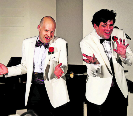 Valsecchi & Nater auch zum Jubiläum mit geschärfter Klinge: Pascal Nater (links) zusammen mit seinem Walliser Partner Diego Valsecchi. (Bilder: rc.)