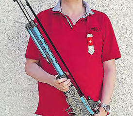 Jonas Bäckmann von der SG Seon erzielte bei seinem ersten Feldschiessen gleich ausgezeichnete 70 Punkte. (Bild: SGO)