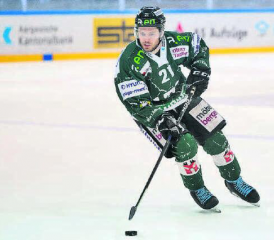 Jan Mosimann beendet seine Profikarriere und wechselt vom EHC Olten in den Amateurbereich zu den Red Lions Reinach. (Bild: Marc Schumacher)