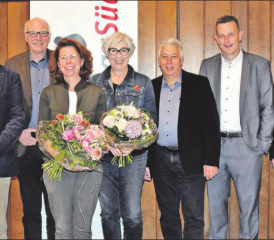 Der frisch gewählte Vorstand des Gemeindeverbands «aargauSüd Impuls» (vl.l): Niklaus Boss, Gemeindeammann Teufenthal; Emil Huber, Gemeindeammann Unterkulm; Präsidentin Karin Faes, Grossrätin Schöftland; Denise Geiser, Vizeammann Oberkulm; Res Mäder, Vizeammann Menziken; Martin Grütter, Gemeinderat Beinwil am See; Vizepräsident Bruno Rudolf, Vizeammann Reinach. (Bild: mars.)