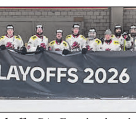 Wichtiges Etappenziel geschafft: Die Freude über den Einzug in die Playoffs ist bei Hockey Reinach gross. (Bild: zVg.)