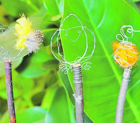 Basteln mit Naturmaterialien: im Rahmen der Osteraktivitäten des Naturamas in Aarau. (Bild: zVg.)