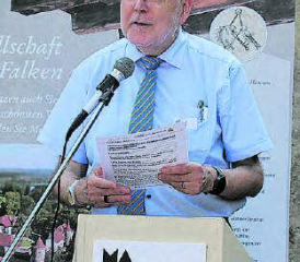 Präsident der Gesellschaft: Fritz Thut