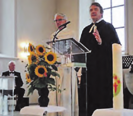 Gemeinsam Gottesdienst feiern: Dr. Gerhard Ruff (l.) und Pfarrer Jürgen Will. (Bild: zVg.)