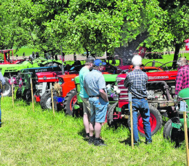 Austausch ist obligatorisch: Alte Traktoren ziehen ihre Liebhaber an. (Bilder: aw.)