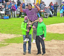 Erfolgreich am Frühjahrschwinget in Suhr: Sinisha Lüscher gewann in Suhr sein erstes Schwingfest bei den Aktiven. (Bild: ran.)