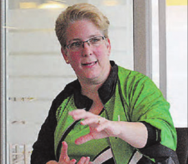 Manuela Spirgi stellte am Eltern-Träff den Satus Gränichen und seine vielseitigen Angebote vor. (Bild: zVg.)