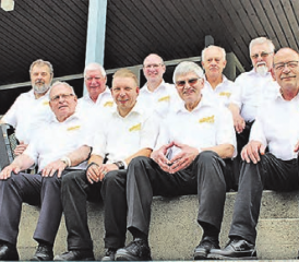 Erfolgreich nahm der Männerchor Burg am Innerschweizer Gesangsfest in Hitzkirch teil. (Bild: zVg.)