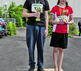 Fabio Castelnuevo und Emma Racki sind in diesem Jahr die jeweils «schnällschte Gondischwiler». (Bild: zVg.)