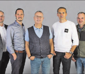 Die Köpfe hinter dem innovativen Konzept (von links): Chregi Dietiker (Marketing), Michael Fretz (Administration), Markus Stutz (Lead Marketing), Marco Brivio (Präsidium), Michael Schindler (Marketing,Website), Nils Hunziker (Infrastruktur, Gastronomie) und Daniela Dähler (Finanzen). (Bild: zVg.)