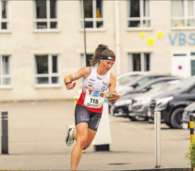 Die Rymenzburger OL-Spitzenathletin Katrin Müller im EM-Qualifikationslauf. (Bild: Silvan Schletti, zVg.)
