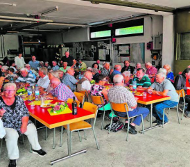 Einen stimmungsvollen Nachmittag bescherte das Brass Ensemble den Jubilarinnen und Jubilaren der Gemeinde. (Bild: zVg.)