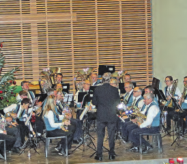Bei einem Adventskonzert, wie jenem in der reformierten Kirche Beinwil am See, darf selbstverständlich auch die Musikgesellschaft nicht fehlen. (Bild: zVg.)