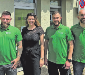 Team Seon: Sandor Nagy, Nadine Schreiber, Kevin Schreiber, Lukas Baumann (Bild zVg.)