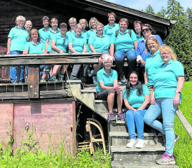 Die Frauen des FTV Gontenschwil erlebten zusammen einen sonnigen Tag auf der Mägisalp. (Bild: zVg.)