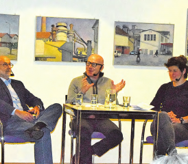 Während einer Stunde fesselten sie das Publikum total: Josef Hochstrasser, Markus Kirchhofer und Marisa Brunner (v.l.). (Bild: st.)