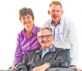 Das sympathische Team von Wernli Immobilien: Caroline Schlatter, Werner Wernli und Reinhard Schlatter.