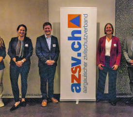 Hochkarätige Referierende: (v.l.) Leonie Mannhart, Katrin Gisler, Sandro Senn, Dr. Mirjam Kosch, Bernhard Droz. (Bilder: zVg.)