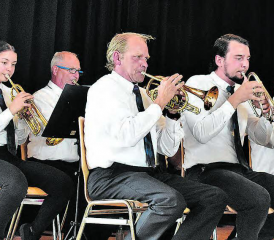 Eine fast vollzählige Musikgesellschaft Gontenschwil sorgte für die stimmungsvolle Umrahmung der Bundesfeier.