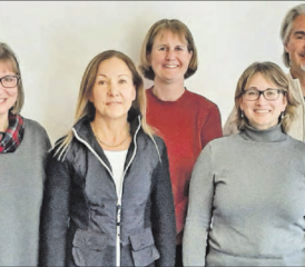 Als Gremium gewählt (v.l.):Esther Kaufmann,Schulsekretariat,Katharina Bryner, Schulleitung, Christine Gottermann,Verwaltungsleitung, Simone Diem, Gemeinderätin und Präsidium Schulgremium, Patrick Fischer, Gemeindeammann. (Bild: zVg.)