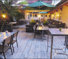 Entspannend: Die Terrasse des Restaurants Geisshof im Grünen. (Bild: zVg.)
