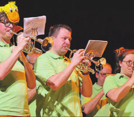 Die Vereinigten Musikgesellschaften schenkten dem Publikum einen bunten Liederstrauss.