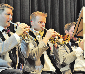 Gut vorbereitet und top motiviert: die Brass Band Rickenbach am Vorbereitungskonzert für den Schweizerischen Brass Band Wettbewerb vom kommenden Wochenende. (Bild: mla.)