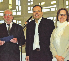 Er hat die Kirchgemeinde Muhen mehrfach geprägt: Ulrich Kraft (li.) mit seinem Vize Matthias Grütter und seiner Nachfolgerin Anita Acklin. (Bilder: st.)