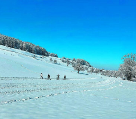 Pünktlich auf den ersten Advent präsentierte sich die Rickenbacher Loipe in hervorragendem Zustand. (Bilder: zVg.)