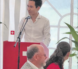 Auf dem Chnübel in Dürrenäsch machte sich Yannick Berner Gedanken zum Thema Heimat. (Bild: zVg.)