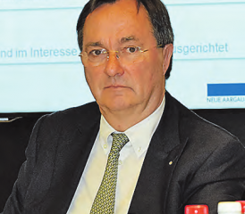 Nachdenklich: Der Präsident des Verwaltungsrates, Josef Meier.