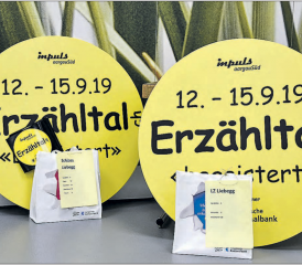 Alles ist parat – das 11. Erzähltal kann beginnen: Über das Bettagswochenende, vom 12. bis 15. September, finden 14 Anlässe der Veranstaltung der gelben Punkte statt – unter anderem im Hexenmuseum auf Schloss Liebegg. (Bild: mars.)