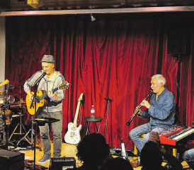 Blues Max Combo im Gweyhuus: Boris Steiner, Max Werner Widmer, Daniel Schneider und Mike Hasler. (Bild: zVg.)