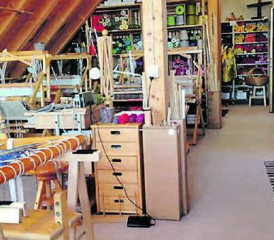 Das Atelier von Madeleine Siegenthaler-Uetz in Zetzwil. Erreichbar unter Telefon 079 363 83 21, oder www.handwebatelier.ch. (Bild: zVg.)