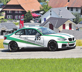 53. Bergrennen in Reitnau: Der Hirschthaler Peter Stierli rauscht zur Stockrüti empor. (Bilder: aw.)