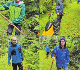 Voller Tatendrang: Einmal mehr leistete die Männerriege Oberkulm Frondienst zu Gunsten der Bevölkerung. (Bild: zVg.)