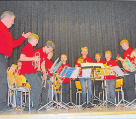 Die Bläsergruppe Furioso spielte zum Auftakt der Bezirkstagung der Kulmer Landfrauen ein Ständchen. (Bilder: hh.)