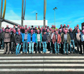 Spannend und lehrreich ist die Reise des Männerstamms ins Forschungsinstitut PSI verlaufen. (Bild: zVg.)