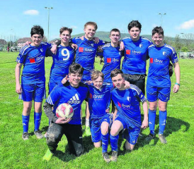 Die erfolgreichste Mannschaft von der Kreisschule aargauSüd am CS-Cup: Die drittplatzierte Knaben-Mannschaft der 2. Bez. Reinach. (Bild: zVg.)