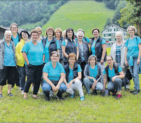 Gruppenfoto: Die Landfrauen aus Dürrenäsch in Elm. (Bild: zVg.)